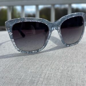 Dolce & Gabbana Blue Lace Square Sunglasses